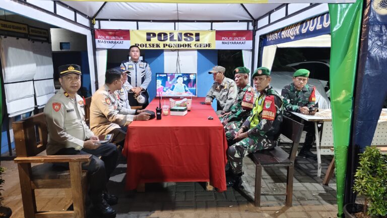 Operasi Lilin 2025 dan Pengamanan Nataru Polsek Pondok Gede Pospam Tol JORR Jatiwarna